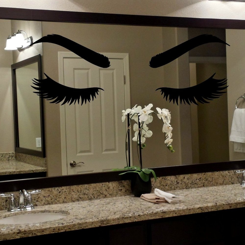 Mirror Eyelash Decal
